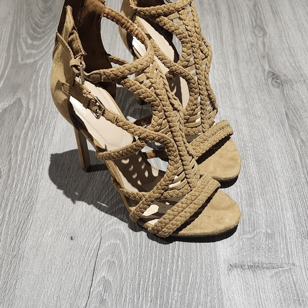 Aldo Tan Braided Heeled Sandals